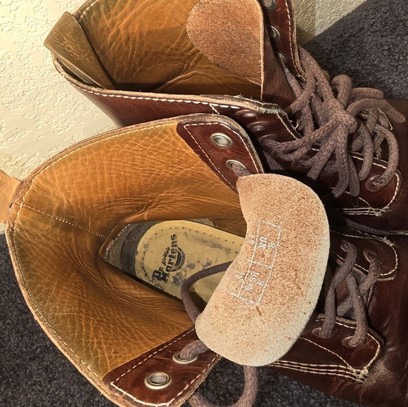 Dr. Martens James Combat Boots Mens Size 8  Leather Work burbury color - Picture 12 of 12